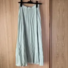 31sons de mode プリーツロングスカート サイズ36 ミントグリーン