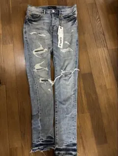PURPLE BRAND スキニーデニム ライトブルー タグ付き 美品