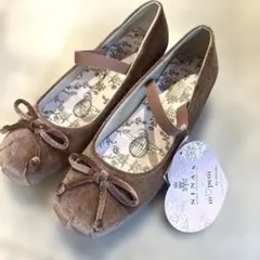 ニナス　青木美沙子　コラボ　リボンバレエシューズ