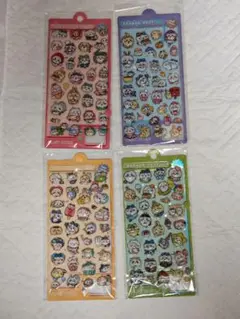 3D立体ウォーター水シール４枚セット　ちいかわ