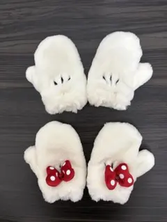 ディズニー子供用手袋　ミッキー &ミニーちゃんのセット