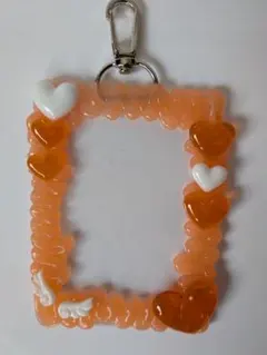 ホイップデコ 　キーホルダー　硬質ケース B8　オレンジ