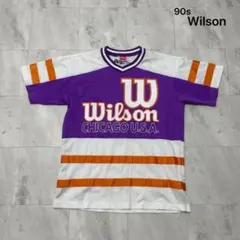 90s Wilson ウィルソン ヒットユニオン メッシュシャツ 半袖 アメカジのサムネイル