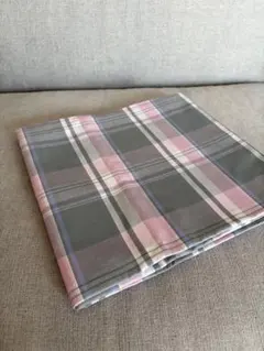 チェックワッシャー加工　コットン100% 1.5m ピンク