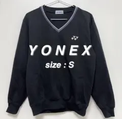 ヨネックス YONEX Vネック長袖トレーナー S 黒 スポーツ ユニセックスのサムネイル