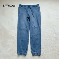 ベイフロー 裏起毛 テーパードジョガーデニムパンツ サイズ4