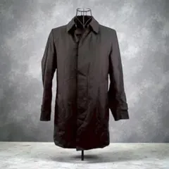 SHIPS ステンカラーコート　インナーベスト付　ウール100% Sサイズ 黒