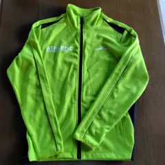 蛍光グリーン フルジップジャケット ATHLETIC