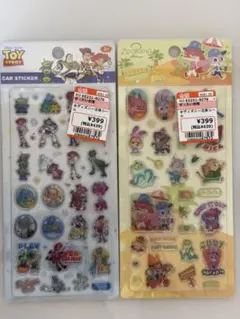 新品ディズニー トイストーリー ズートピア 立体シール 2枚セット