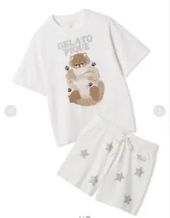 ジェラートピケ ドッグジャガードプルオーバー&ショートパンツセットポメラニアン