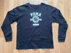 PUMA ブラック 長袖カットソー ロンT スポーツ