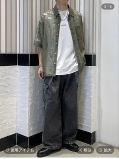 シアーシャツ/レースビッグシルエットのサムネイル