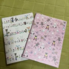 動物キャラクターA5ノート　2冊セット 【ビニールカバー付】