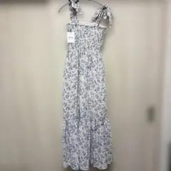 GRL 花柄シャーリングキャミワンピース