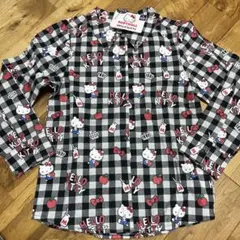BABYDOLL ハローキティ チェック柄シャツ 130cm