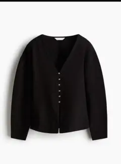 週末セールH&M ウエストシェイプカーディガン　ペプラム風