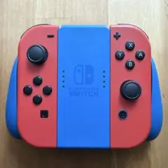 Switch ジョイコン レッド×レッド マリオモデル ブルーグリップ付属