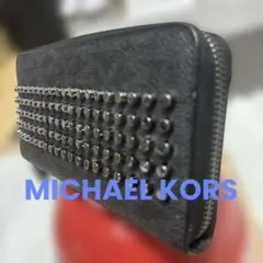 MICHAEL KORS メンズ長財布 スタッズ ブラックのサムネイル