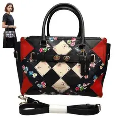 極希少✨COACH コーチ ショルダー 2WAY 花柄 パッチワーク スワッガー