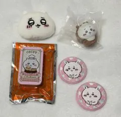 ちいかわ おかおバッジ 缶ケース 刺繍缶バッジ ソフビ