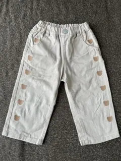 apres les cours クマ刺繍パンツ90