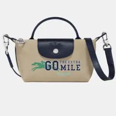 【新品未使用】XS LONGCHAMP ベージュ　ショルダーストラップ付き　限定