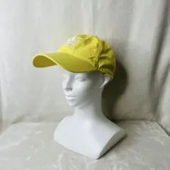 adidas アディダス　ベースボールキャップ　イエロー　ロゴ刺繍