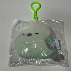 ふくふく シマエナガ ほんわりグラデ ポーチ シマ太郎ミント