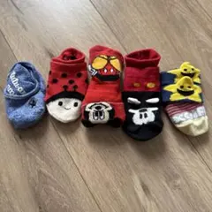 ベビー靴下 5足セット カラフルキャラクター