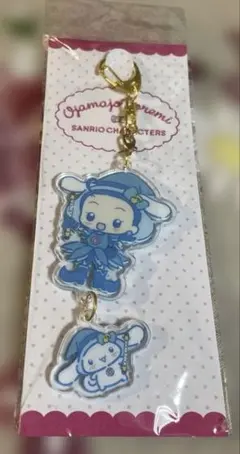 おジャ魔女どれみ×サンリオ　連結アクリルキーホルダー 妹尾あいこ＆シナモロール