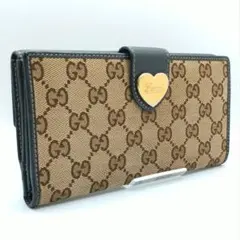 美品✨GUCCI ラブリーハート GG GGスプリーム キャンバス 長財布