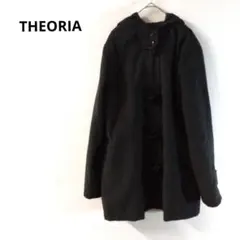 セオリア　 ダッフルコート　ダークグレー　シンプル　スタイリッシュ