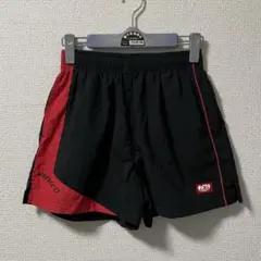 androアンドロ 卓球 ゲームパンツ ブラック×レッド XXSサイズ