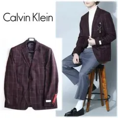 《カルバンクライン》新品 上質ウール混 2Bテーラードジャケット 44(XXL)