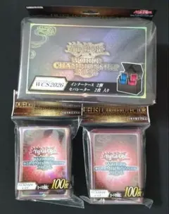 遊戯王　WCS2026 スリーブ　デッキケース　計3点 遊戯王 WCS 2026 デッキケース＆プロテクターレッド&ブルー 合計3点