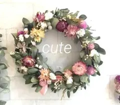 ドライフラワーリース ユーカリベース