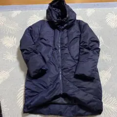 お値下げしました‼️EMODA ネイビー ダウンジャケット フード付き