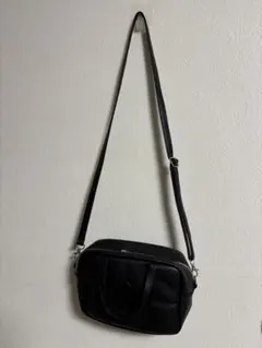 MARY QUANT 2way ブラックショルダーバッグ