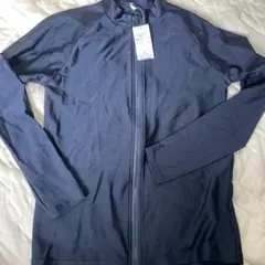 新品未使用タグ付きスクールラッシュ 長袖ジップ 160 ネイビー