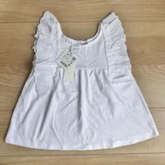 新品ZARA ホワイト タンクトップ 104cm