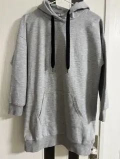 レディース　グレー フード付き パーカーM