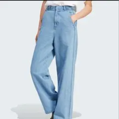 adidas 加工デニムパンツ　M