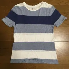 【GAP】値下げ☆青/白ボーダー　Tシャツクルーネック