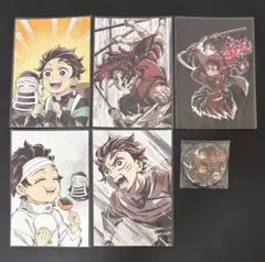 花*様 鬼滅の刃 刀鍛冶の里 柱稽古 缶バッジ ポストカード 竈門炭治郎