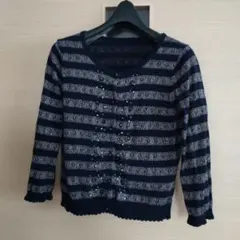 ペイトンプレイス ビジューカーディガン M