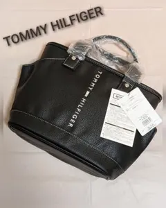 TOMMY HILFIGER トミーヒルフィガー ラウンドバッグFACE BLK
