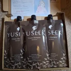 YUSEEK Cream Shampoo 350ml×2個 ダークブラウン - メルカリ