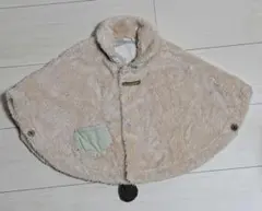 ⭐ベビー フリース ポンチョ ベージュ　リバーシブル