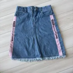 JENNI デニムスカート フリンジ裾 100cm~