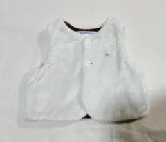 【現行品】familiar ファミリア　リバーシブル　赤チェック　ベスト